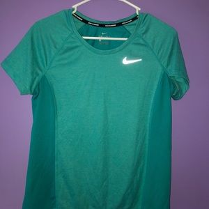 DRI-FIT Coral Green Nike Running Tee